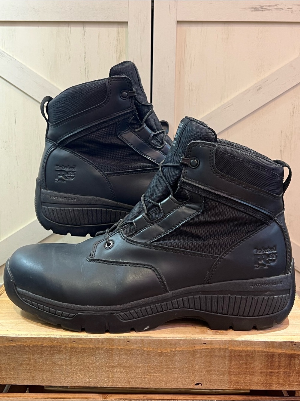Timberland PRO Valor Duty 6" soft-toe Men’s 11 W Black work boots A1Q2N